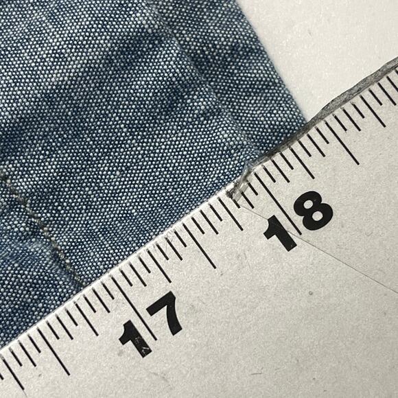 J Crew Stanton Shorts Mens Size 38 Blue 100% Cotton 8.5" Inseam BROKEN BUTTON - Picture 10 of 11